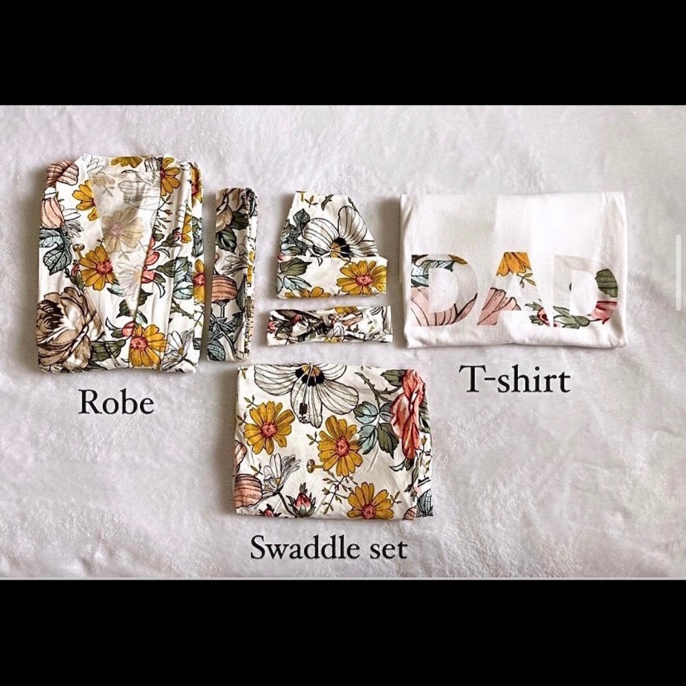 we sell robes and matching swaddle sets - Picture 2 of 3